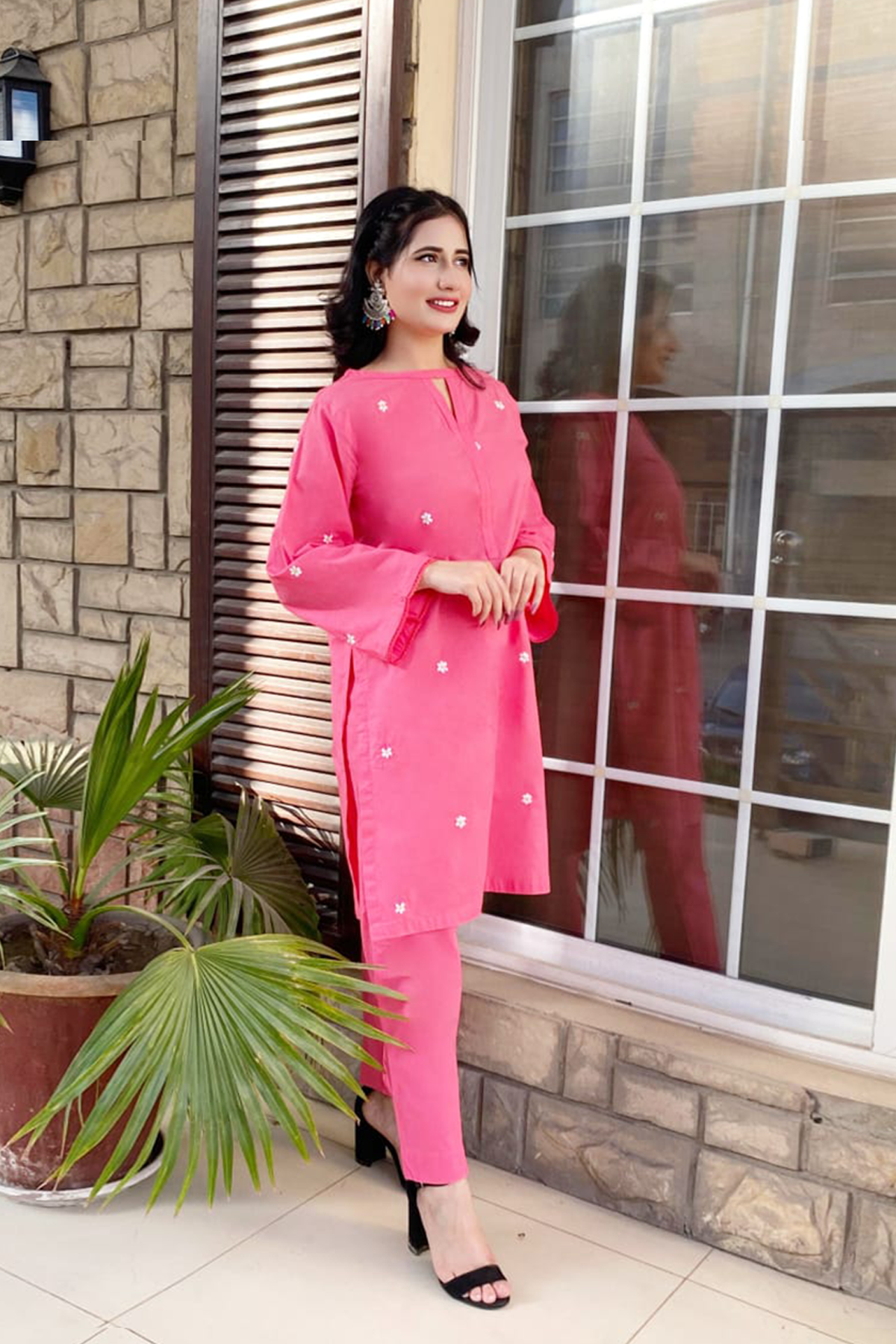 2 PIECE - EMBROIDERED LAWN SUIT