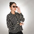 Girls Black & White Stripes Shirt - Girls Shirts- Flothes