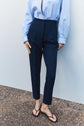 White High Waisted Pants
