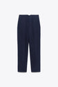Navy Blue HIGH-WAIST TROUSERS