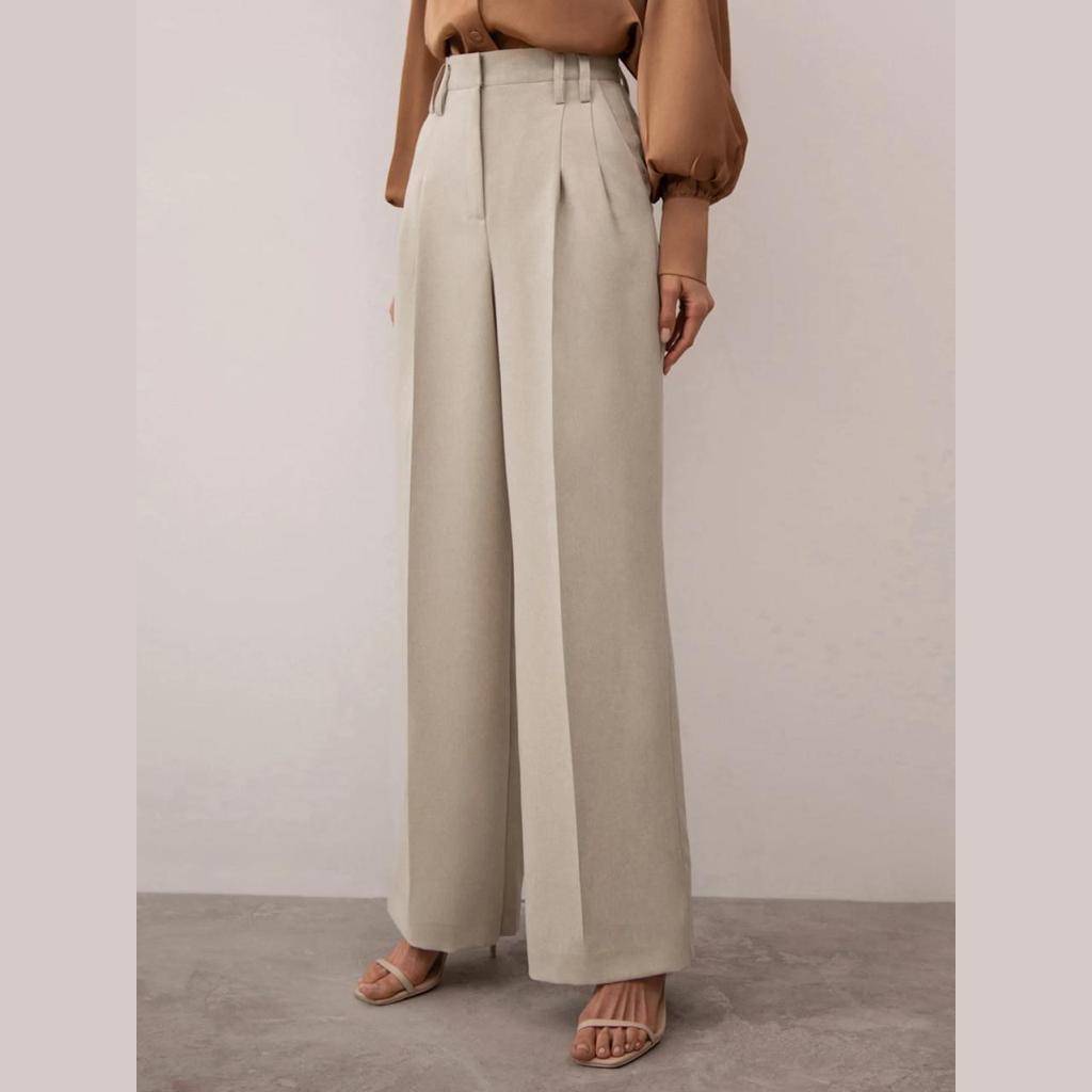 Pleated Flared Pants – flothes.com