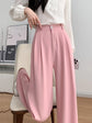 Single-Button Loose Trousers