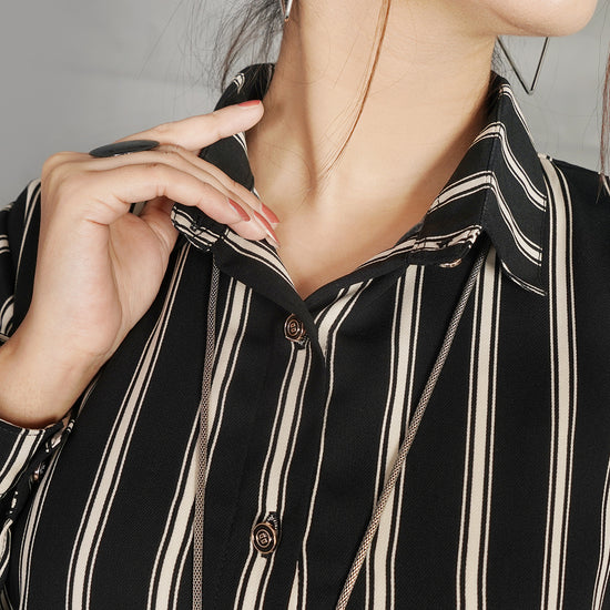 Striped Black